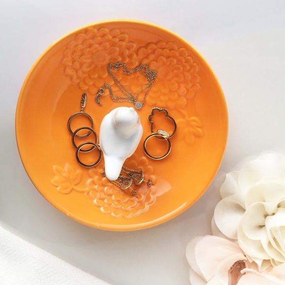 Elegant Ceramic Bird Jewelry Organizer Dish - Picture 5 of 6
